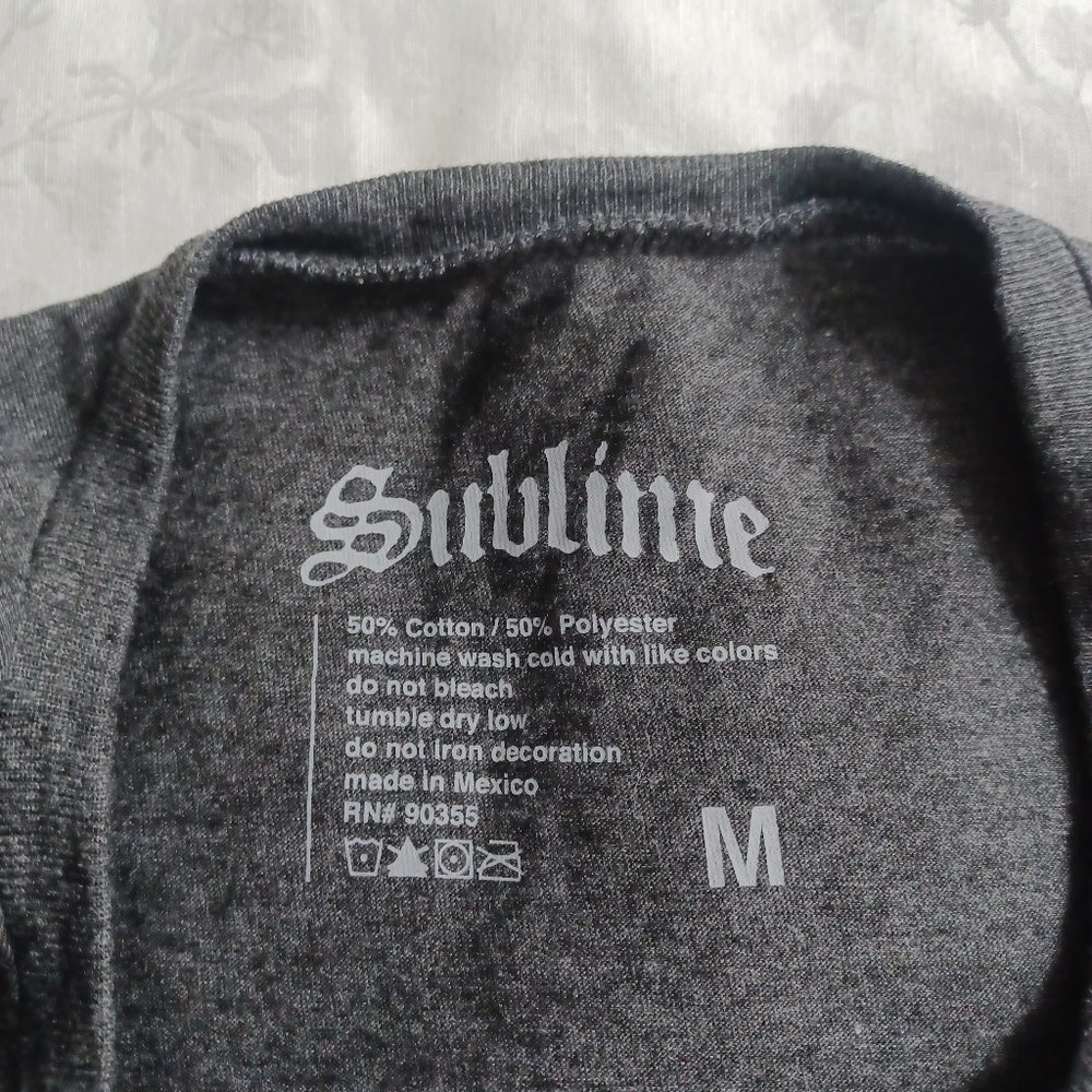Sublime Graphic Print Tee Medium Gray -Short Sleeve -Long Beach -Rock - Picture 3 of 10